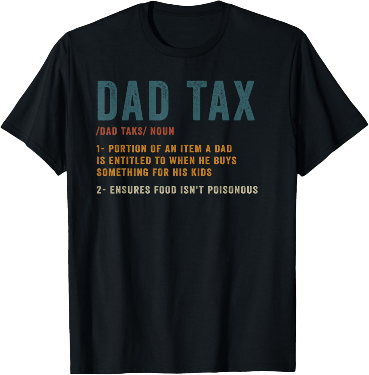 Vintage Dad Tax Definition Men Funny Father's Day