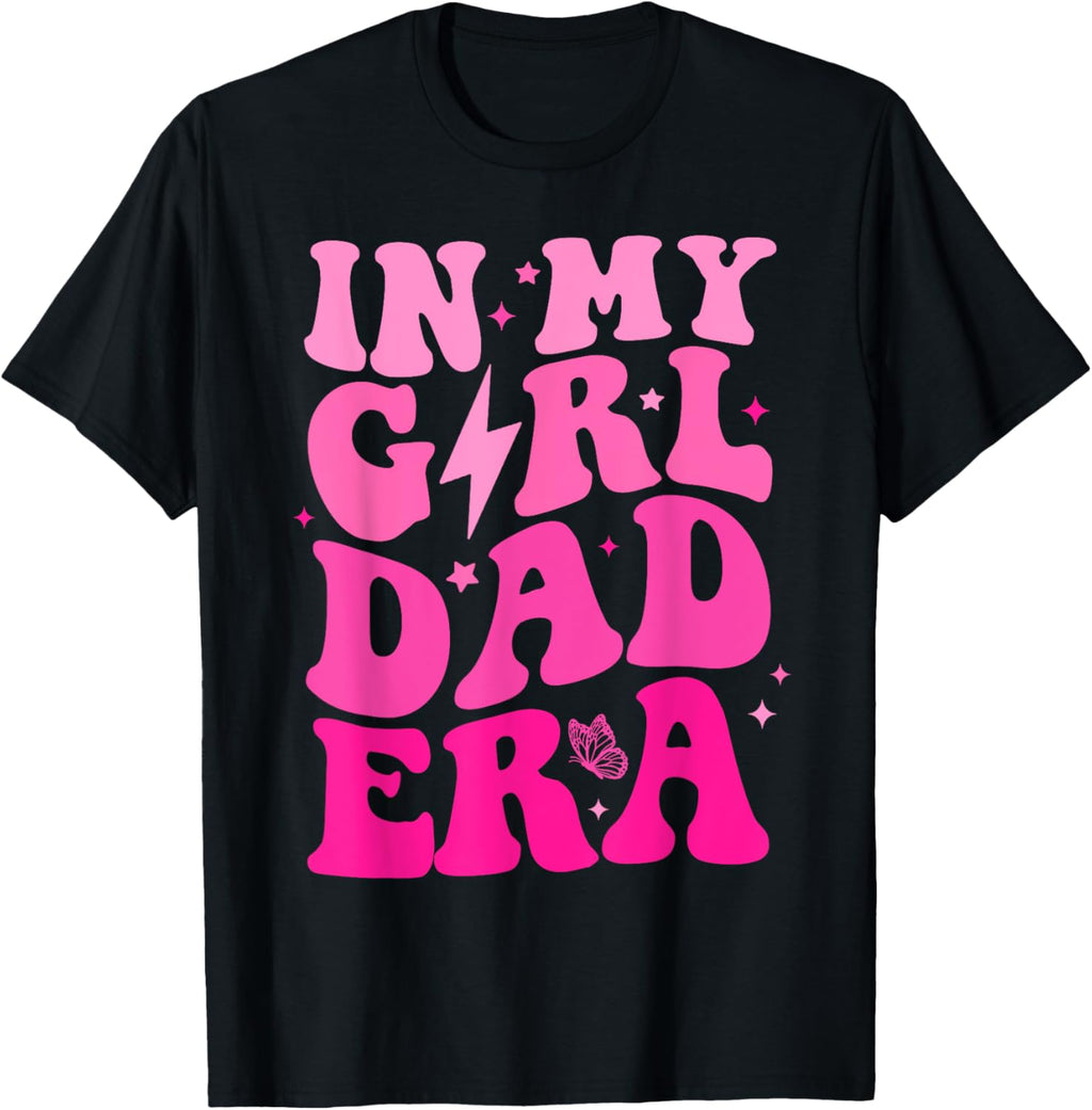 In My Dad Era Girl Groovy Retro Papa Fathers Day