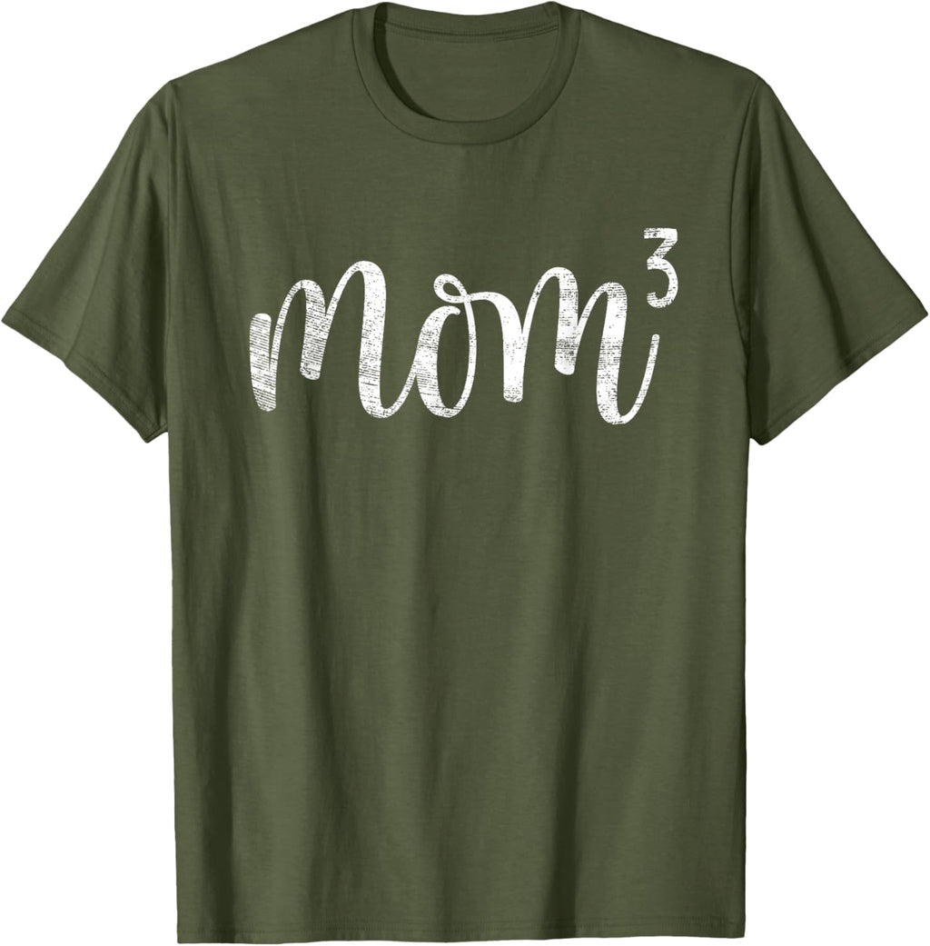 Mom3 Mom Cubed Mother of Three Mama of 3 Gifts Mothers Day