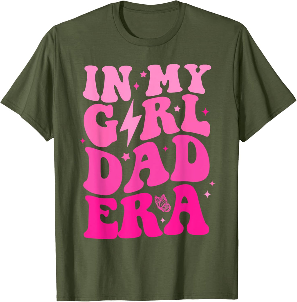 In My Dad Era Girl Groovy Retro Papa Fathers Day
