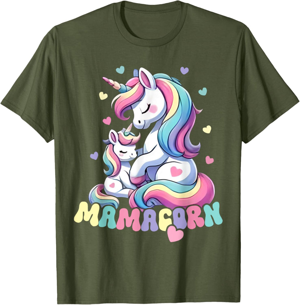 Funny Mamacorn Costume Mothers Day Unicorn Mom Women Mother