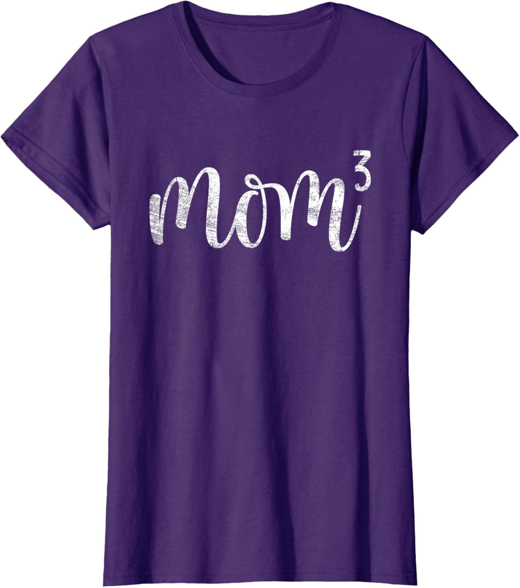 Mom3 Mom Cubed Mother of Three Mama of 3 Gifts Mothers Day