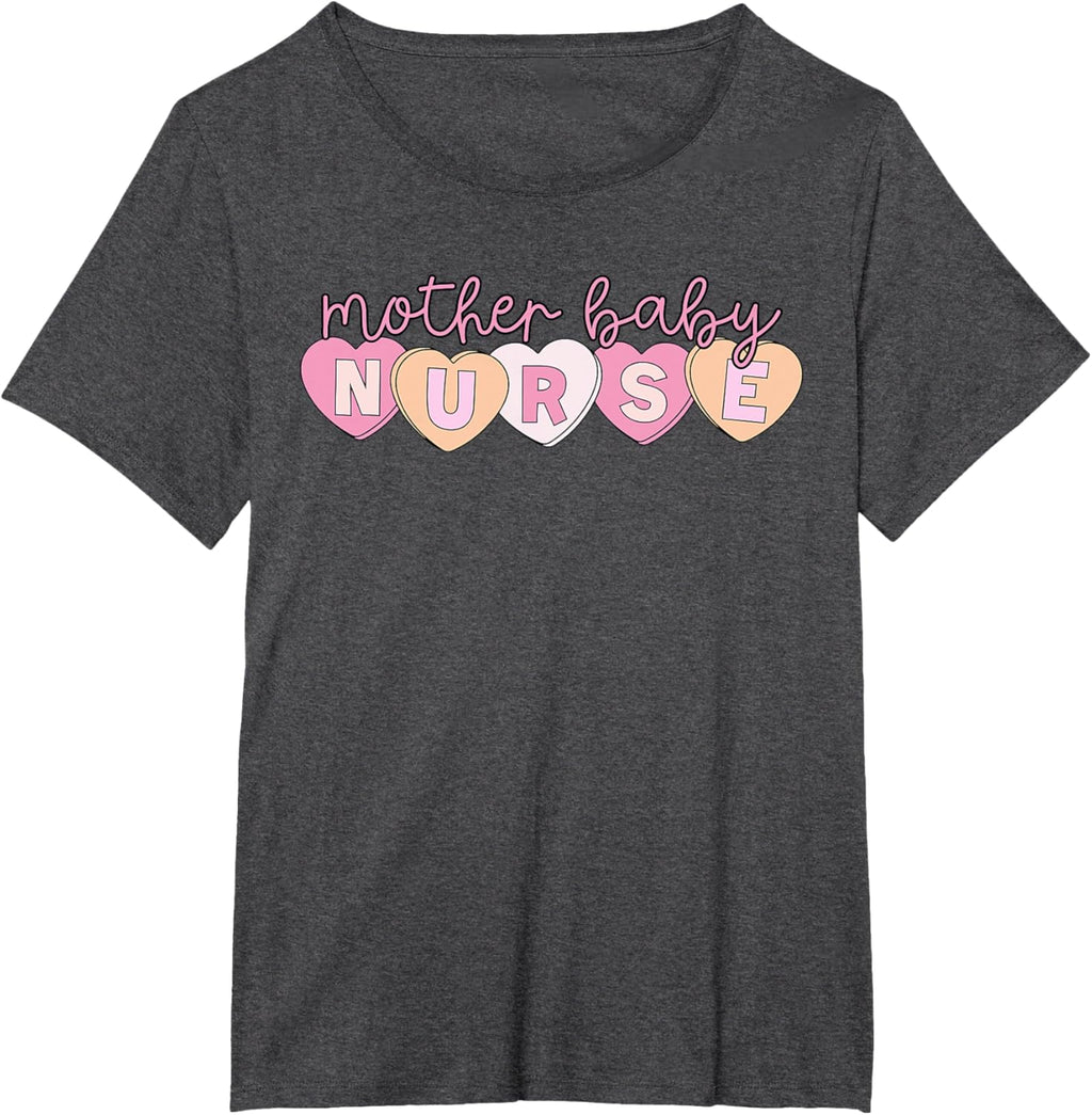 Mother Baby Nurse Hearts Valentine OBGYN Postpartum Nursing