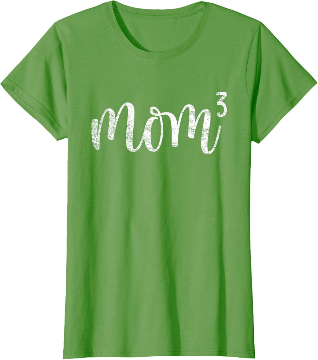 Mom3 Mom Cubed Mother of Three Mama of 3 Gifts Mothers Day