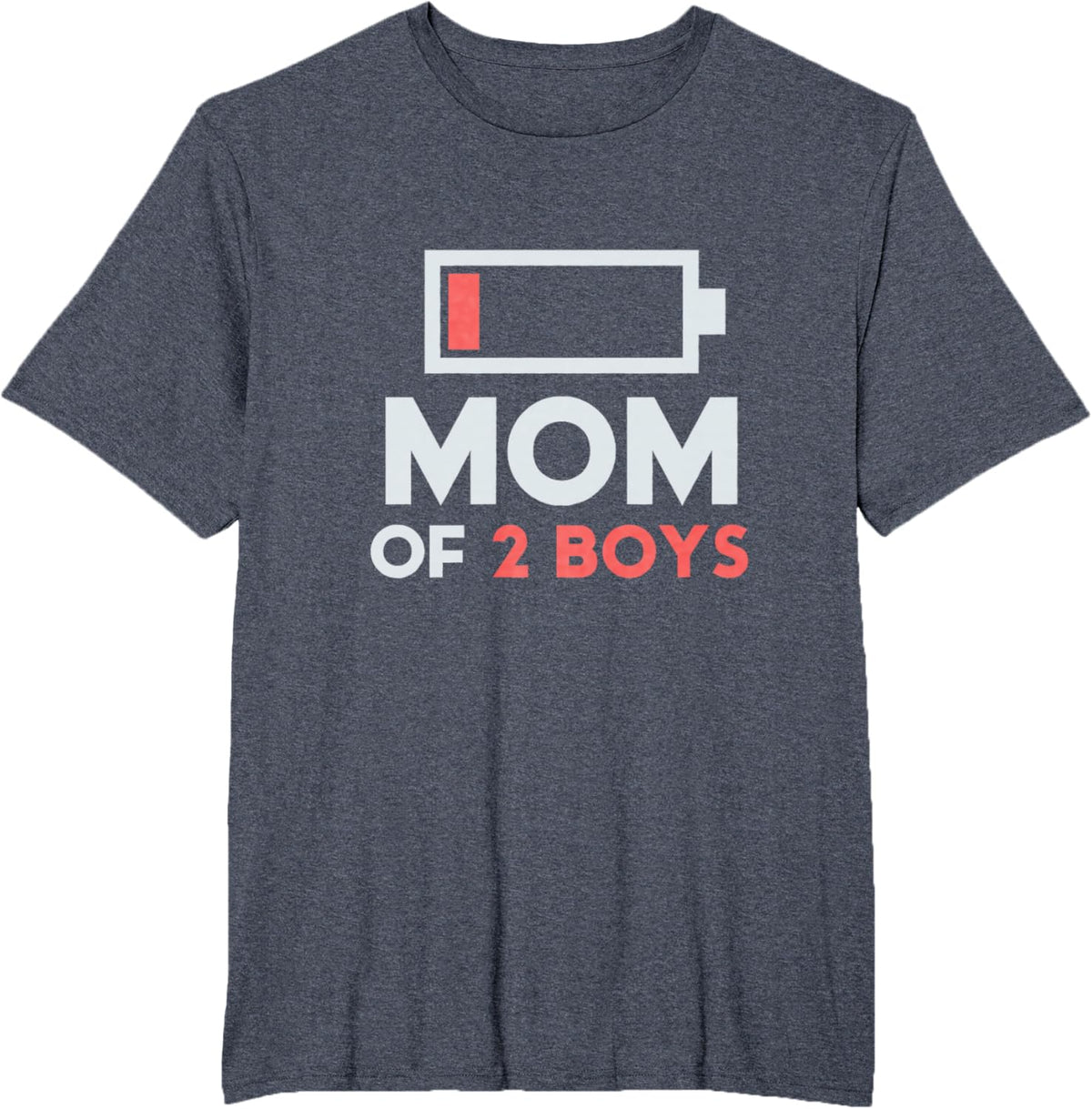 Mom of 2 Boys Gift from Son Mothers Day Birthday Women Mother Shirt
